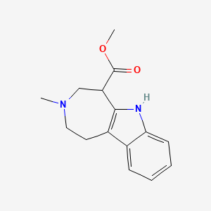 Methyl 3-methyl-1,2,3,4,5,6-hexahydroazepino[4,5-b]indole-5-carboxylate chemical structure (CAS 2973762-95-5)