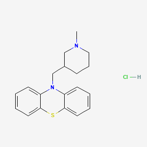 10-((1-Methylpiperidin-3-yl)methyl)-10H-phenothiazine hydrochloride chemical structure (CAS 2975-36-2)