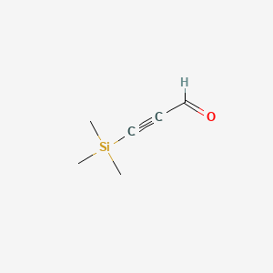 3-(Trimethylsilyl)-2-propynal chemical structure (CAS 2975-46-4)