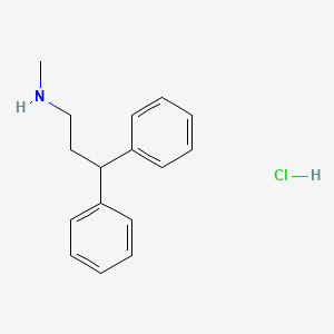 N-Methyl-3,3-diphenylpropan-1-amine hydrochloride chemical structure (CAS 29768-15-8)
