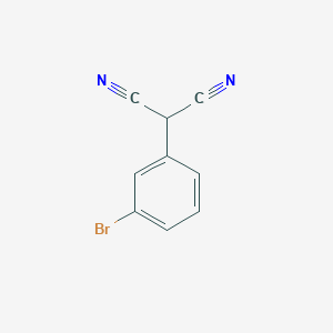 2-(3-Bromophenyl)malononitrile chemical structure (CAS 297745-45-0)