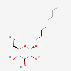 (2R,3S,4S,5R,6S)-2-(Hydroxymethyl)-6-(octyloxy)tetrahydro-2H-pyran-3,4,5-triol chemical structure (CAS 29781-80-4)