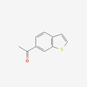 1-(Benzo[b]thiophen-6-yl)ethanone chemical structure (CAS 29813-41-0)