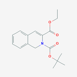 2-tert-Butyl 3-ethyl isoquinoline-2,3(1H)-dicarboxylate chemical structure (CAS 298209-94-6)