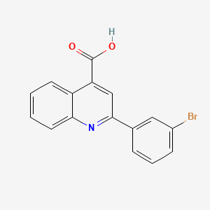 2-(3-Bromophenyl)quinoline-4-carboxylic acid chemical structure (CAS 298230-83-8)