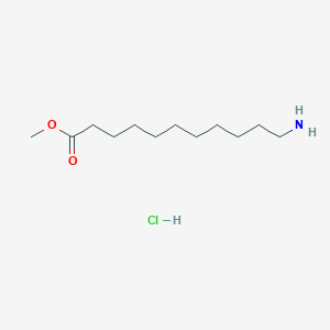 Methyl 11-aminoundecanoate hydrochloride chemical structure (CAS 29833-32-7)
