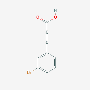 3-(3-Bromophenyl)prop-2-ynoic acid chemical structure (CAS 29835-28-7)