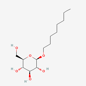 (2R,3S,4S,5R,6R)-2-(Hydroxymethyl)-6-(octyloxy)tetrahydro-2H-pyran-3,4,5-triol chemical structure (CAS 29836-26-8)