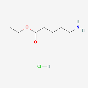 Ethyl 5-aminopentanoate hydrochloride chemical structure (CAS 29840-57-1)