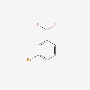 1-Bromo-3-(difluoromethyl)benzene chemical structure (CAS 29848-59-7)