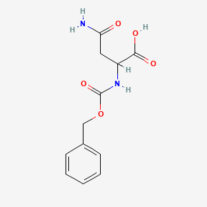 4-Amino-2-(Cbz-amino)-4-oxobutyric Acid chemical structure (CAS 29880-22-6)