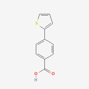 4-(Thiophen-2-yl)benzoic acid chemical structure (CAS 29886-62-2)