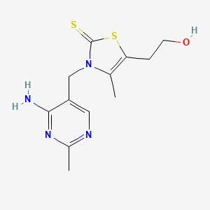 3-((4-Amino-2-methylpyrimidin-5-yl)methyl)-5-(2-hydroxyethyl)-4-methylthiazole-2(3H)-thione chemical structure (CAS 299-35-4)