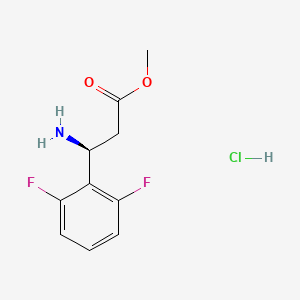 Methyl (S)-3-amino-3-(2,6-difluorophenyl)propanoate hydrochloride chemical structure (CAS 2990898-07-0)