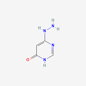 4-Hydroxy-6-hydrazinylpyrimidine chemical structure (CAS 29939-37-5)