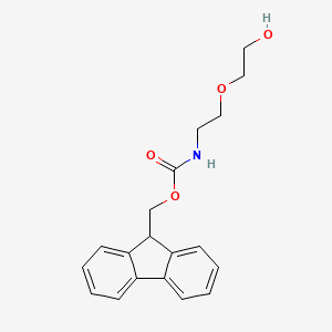 (9H-Fluoren-9-yl)methyl (2-(2-hydroxyethoxy)ethyl)carbamate chemical structure (CAS 299430-87-8)
