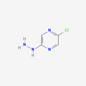 2-Chloro-5-hydrazinylpyrazine chemical structure (CAS 299441-13-7)