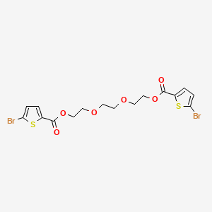 (Ethane-1,2-diylbis(oxy))bis(ethane-2,1-diyl) bis(5-bromothiophene-2-carboxylate) chemical structure (CAS 2995281-74-6)