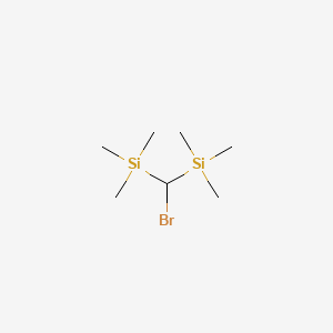 Bis(trimethylsilyl)bromomethane chemical structure (CAS 29955-12-2)