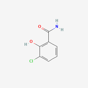 3-Chloro-2-hydroxybenzamide chemical structure (CAS 29956-84-1)