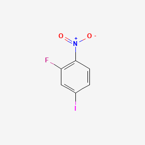 2-Fluoro-4-iodo-1-nitrobenzene chemical structure (CAS 2996-31-8)