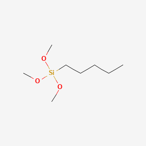 Trimethoxy(pentyl)silane chemical structure (CAS 2996-95-4)