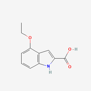 4-Ethoxy-1H-indole-2-carboxylic acid chemical structure (CAS 29970-01-2)