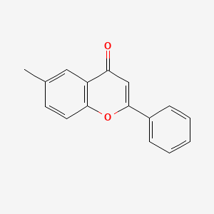 6-Methyl-2-phenyl-4H-chromen-4-one chemical structure (CAS 29976-75-8)