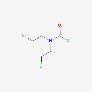 Bis(2-chloroethyl)carbamic chloride chemical structure (CAS 2998-56-3)
