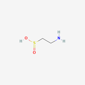 2-Aminoethane-1-sulfinic acid chemical structure (CAS 300-84-5)