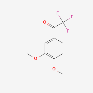 1-(3,4-Dimethoxyphenyl)-2,2,2-trifluoroethanone chemical structure (CAS 300374-83-8)