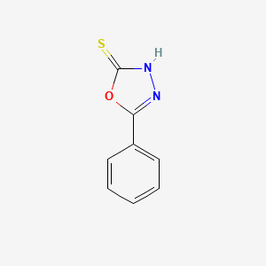 5-Phenyl-1,3,4-oxadiazole-2(3H)-thione chemical structure (CAS 3004-42-0)