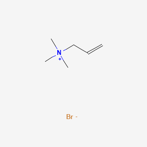 N,N,N-Trimethylprop-2-en-1-aminium bromide chemical structure (CAS 3004-51-1)