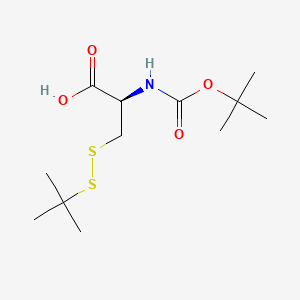 (R)-2-((tert-Butoxycarbonyl)amino)-3-(tert-butyldisulfanyl)propanoic acid chemical structure (CAS 30044-61-2)