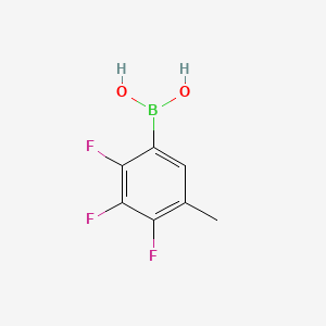 (2,3,4-Trifluoro-5-methylphenyl)boronic acid chemical structure (CAS 3004963-62-3)