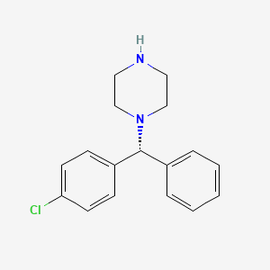 (R)-1-((4-Chlorophenyl)(phenyl)methyl)piperazine chemical structure (CAS 300543-56-0)
