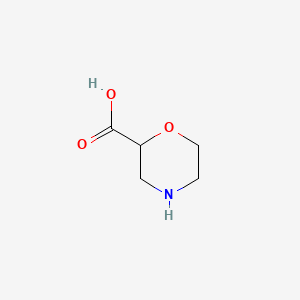 Morpholine-2-carboxylic acid chemical structure (CAS 300582-83-6)
