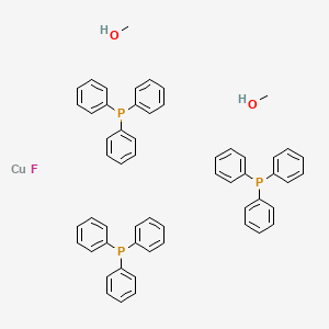 Methanol, compd. with (T-4)-fluorotris(triphenylphosphine)copper (2:1) chemical structure (CAS 300682-31-9)