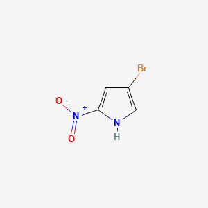 4-Bromo-2-nitro-1H-pyrrole chemical structure (CAS 30078-08-1)