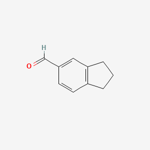 2,3-Dihydro-1H-indene-5-carbaldehyde chemical structure (CAS 30084-91-4)