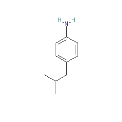 4-Isobutylaniline chemical structure (CAS 30090-17-6)