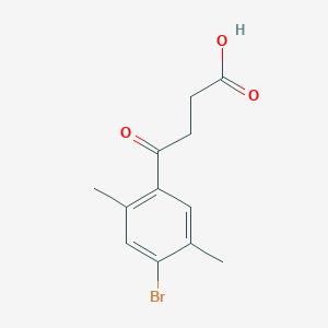 4-(4-Bromo-2,5-dimethylphenyl)-4-oxobutanoic acid chemical structure (CAS 30098-34-1)