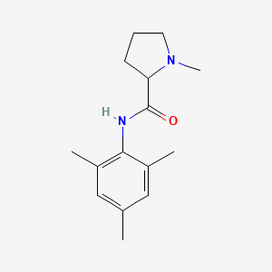 N-Mesityl-1-methylpyrrolidine-2-carboxamide chemical structure (CAS 30103-40-3)