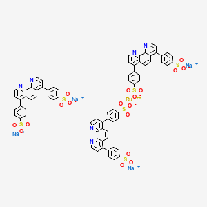 Tetrasodium,4-(1,10-phenanthrolin-4-yl)benzenesulfonate,ruthenium((II)) chemical structure (CAS 301206-84-8)