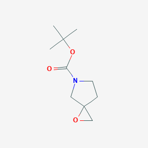 tert-Butyl 1-oxa-5-azaspiro[2.4]heptane-5-carboxylate chemical structure (CAS 301226-25-5)