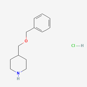 4-[(Phenylmethoxy)methyl]piperidine hydrochloride chemical structure (CAS 301226-92-6)