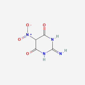 2-Amino-5-nitropyrimidine-4,6(1H,5H)-dione chemical structure (CAS 301315-87-7)