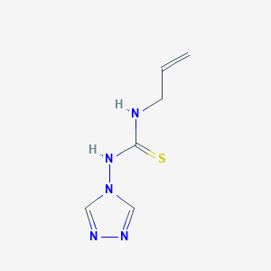 1-Allyl-3-(4H-1,2,4-triazol-4-yl)thiourea chemical structure (CAS 301320-82-1)