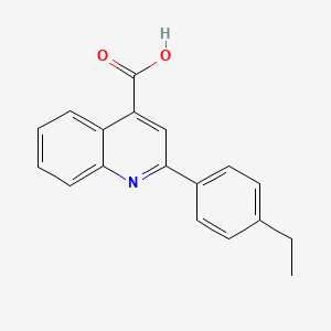 2-(4-Ethylphenyl)quinoline-4-carboxylic acid chemical structure (CAS 301320-96-7)