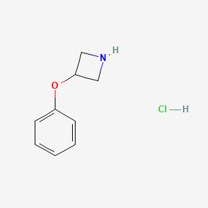 3-Phenoxyazetidine hydrochloride chemical structure (CAS 301335-39-7)